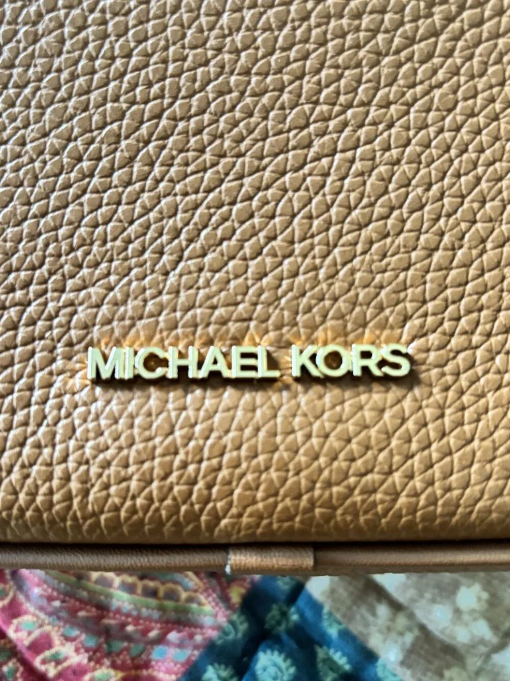 Michael Kors Jet Set Large Pebbled Leather Camera Crossbody Bag